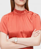 Calvin Klein Seduce Silver Dial Two Tone Steel Strap Watch for Women - K4E2N61X