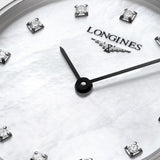 Longines La Grande Classique Diamonds White Dial Silver Steel Strap Watch for Women - L4.209.4.87.6
