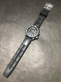 Seiko 5 Sport Automatic Black Dial Black Silicone Strap Watch For Men - SRPD65K3