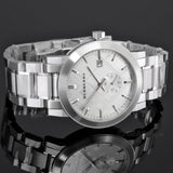 Burberry The City Silver Dial Silver Steel Strap Watch for Men - BU9900