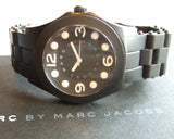Marc Jacobs Pelly Black Dial Black Silicone Strap Watch for Women - MBM2516