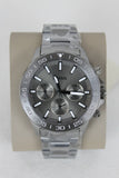 Fossil Bannon Multifunction Chronograph Grey Dial Grey Steel Strap Watch for Men - BQ2491