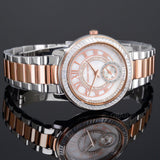 Michael Kors Madelyn Silver Dial Two Tone Steel Strap Watch for Women - MK6288