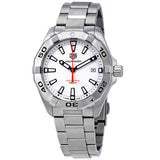 Tag Heuer Aquaracer Quartz White Dial Silver Steel Strap Watch for Men - WBD1111.BA0928