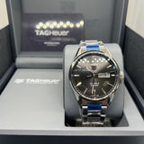 Tag Heuer Carrera Calibre 5 Automatic Black Dial Silver Steel Strap Watch for Men - WAR201A.BA0723