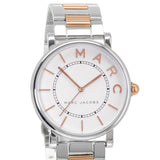 Marc Jacobs Roxy Silver Dial Two Tone Steel Strap Watch for Women - MJ3551