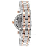 Tory Burch Classic T White Dial Two Tone Steel Strap Watch for Women - TBW9011