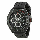 Tag Heuer Formula 1 Automatic Chronograph Black Dial Black Leather Strap Watch for Men - CAZ2011.FT8024