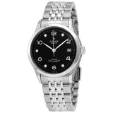 Tudor 1926 Automatic Diamonds Black Dial Silver Steel Strap Watch for Men - M91650-0004