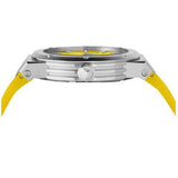 Salvatore Ferragamo F-80 Classic Yellow Dial Yellow Rubber Strap Watch for Men - SFHY01222