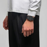 D1 Milano Ultra Thin Re-Gun Black Dial Gray Steel Strap Watch for Men - D1-UTBJ41