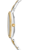 Swarovski Cosmopolitan Black Dial Two Tone Steel Strap Watch for Women - 5644072
