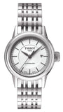 Tissot T Classic Carson Automatic White Dial Silver Steel Strap Watch For Women - T085.207.11.011.00