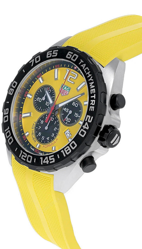 Tag Heuer Formula 1 Yellow Dial Watch for Men - CAZ101AM.FT8054