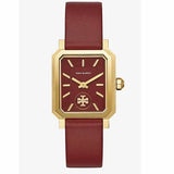 Tory Burch Robinson Quartz Red Dial Red Leather Strap Watch for Women - TBW1505