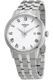 Tissot T Classic Dream White Dial Silver Steel Strap Watch For Men - T129.410.11.013.00