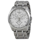 Tissot T Classic Couturier Chronograph White Dial Silver Steel Strap Watch For Men - T101.617.11.031.00
