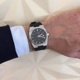 Tissot PRX Black Dial Black Rubber Strap Watch For Men - T137.410.17.051.00