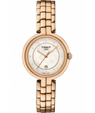 Tissot T Lady Flamingo Mother of Pearl Dial Rose Gold Steel Strap Watch For Women - T094.210.33.116.02