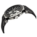 Tissot T Race Chronograph Anthracite Black Dial Black Silicone Strap Watch For Men - T115.417.27.061.00
