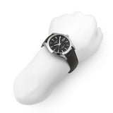 Tissot Gentleman Powermatic 80 Silicium Black Dial Brown Leather Strap Watch For Men - T127.407.16.051.01