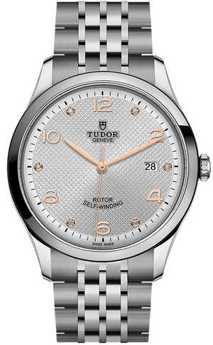 Tudor 1926 Automatic Diamonds Silver Dial Silver Steel Strap Watch for Men - M91650-0003
