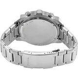 Fossil Bronson Chronograph Black Dial Silver Steel Strap Watch for Men - FS5710