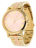 Michael Kors Norie Gold Dial Two Tone Steel Strap Watch for Women - MK3586