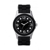 Marc Jacobs Pelly Black Dial Black Silicone Strap Watch for Women - MBM2544