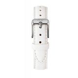 Daniel Wellington Petite Bondi White Dial White Leather Strap Watch For Women - DW00100190