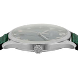 Gucci G-Timeless Green Mother of Pearl Dial Green Leather Strap Watch For Women - YA126585