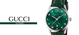Gucci G-Timeless Green Mother of Pearl Dial Green Leather Strap Watch For Women - YA126585