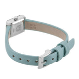 Gucci G-Frame Pastel Blue Mother of Pearl Dial Blue Leather Strap Watch For Women - YA128531
