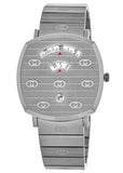 Gucci Grip Quartz Silver Dial Silver Steel Strap Watch For Women - YA157401