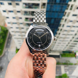Tissot T Classic T One Automatic Black Dial Silver Steel Strap Watch For Men - T038.430.11.057.00
