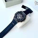 Guess Momentum Black Dial Black Rubber Strap Watch for Men - GW0263G4
