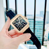 Guess Leo Multifunction Black Dial Black Silicone Strap Watch For Men - GW0637G2