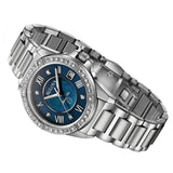 Bulova Marine Star Blue Dial Silver Steel Strap Watch for Women - 96R215