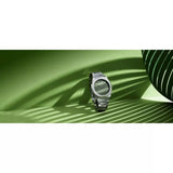 D1 Milano Ultra Thin Moss Green Dial Silver Steel Strap Watch for Men - D1-UTBJ06