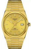 Tissot PRX Powermatic 80 Gold Dial Gold Steel Strap Watch for Men - T137.407.33.021.00