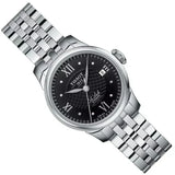 Tissot Le Locle Automatic Lady Black Dial Silver Steel Strap Watch For Women - T41.1.183.56